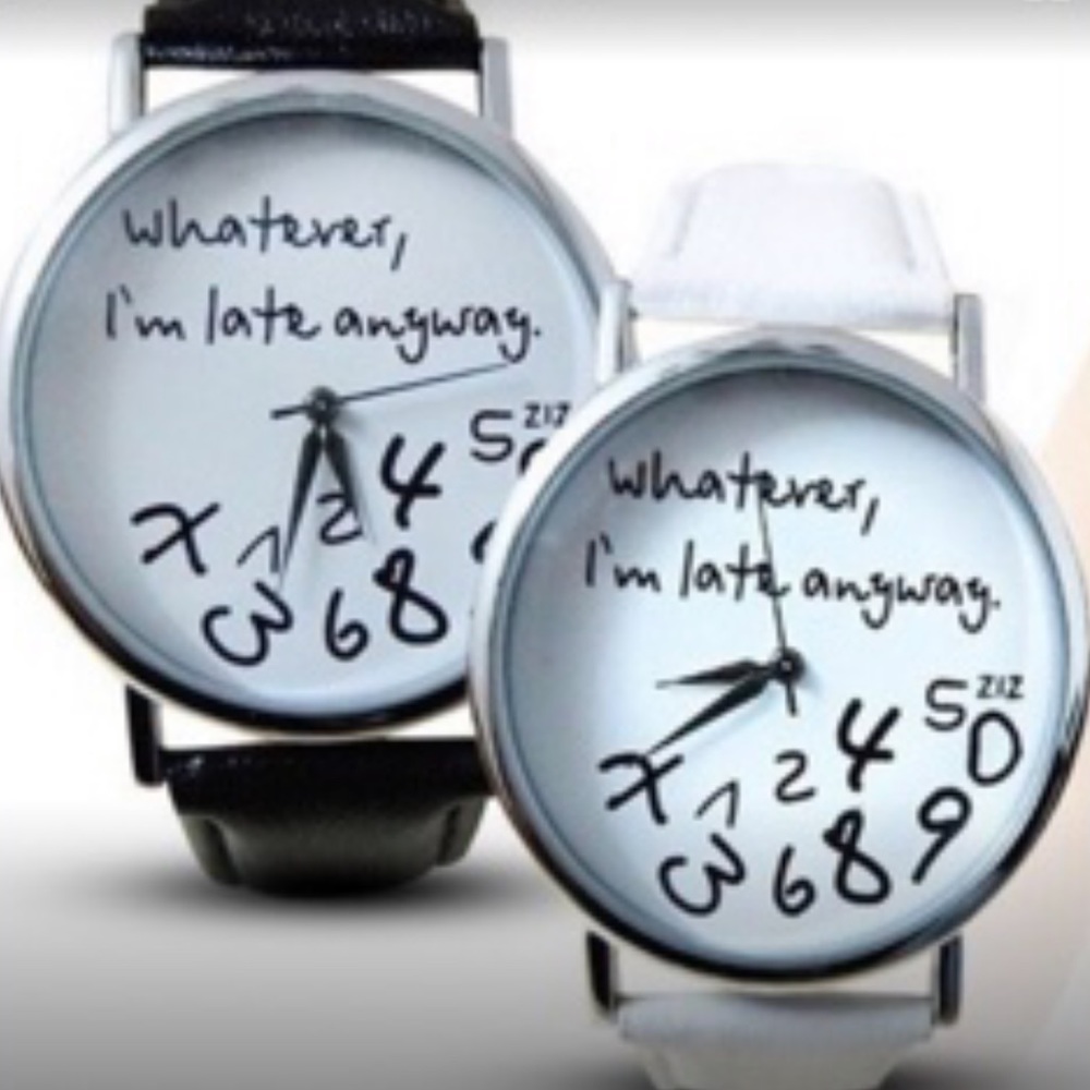 I’m Late Anyway Quartz Statement Watch. NWT - Picture 3 of 9